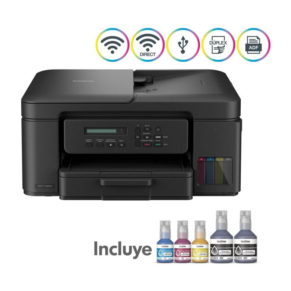 Multifuncional Brother DCPT730DW Tinta Continua Wifi, Dúplex y ADF